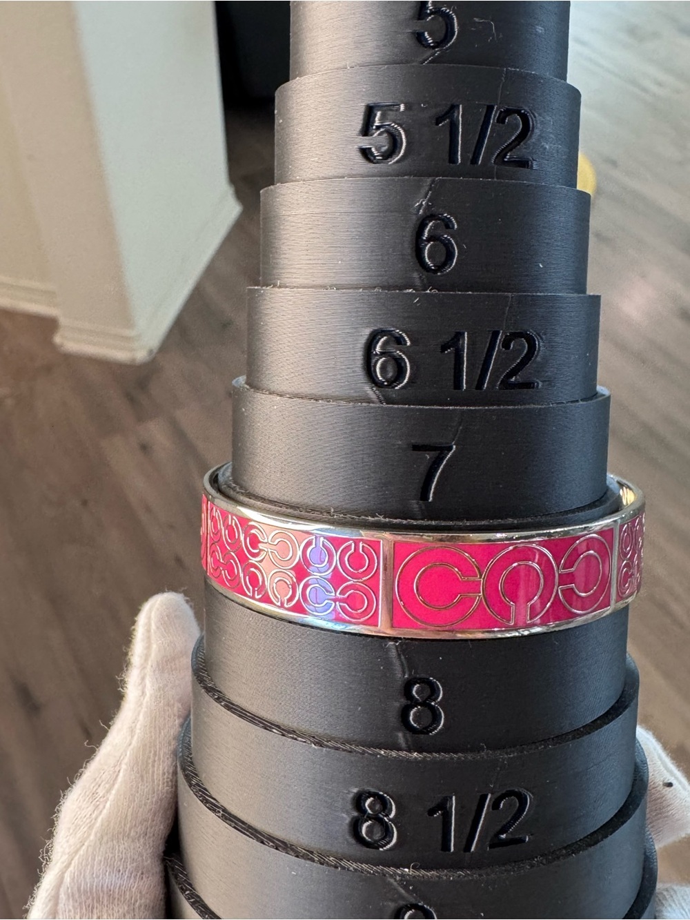 Coach hot pink bangle bracelet 7 1/2 - Picture 14 of 14